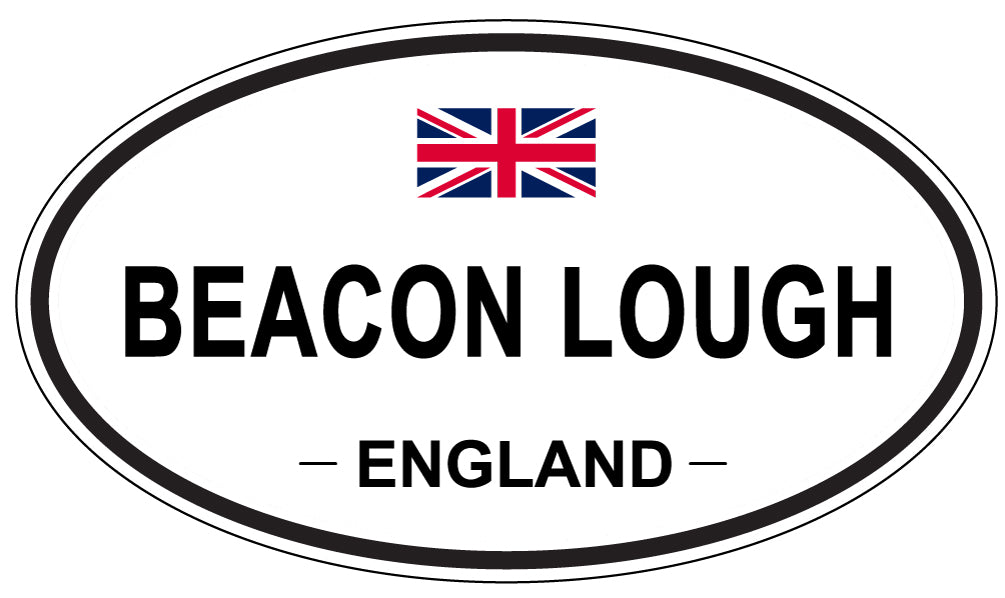 BEACON LOUGH, ENGLAND - Oval Sticker