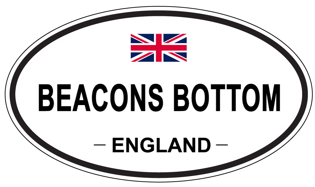 BEACONS BOTTOM, ENGLAND - Oval Sticker