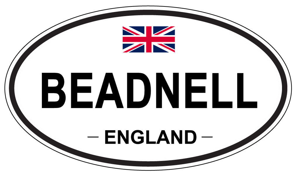BEADNELL, ENGLAND - Oval Sticker