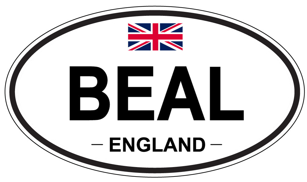 BEAL, ENGLAND - Oval Sticker