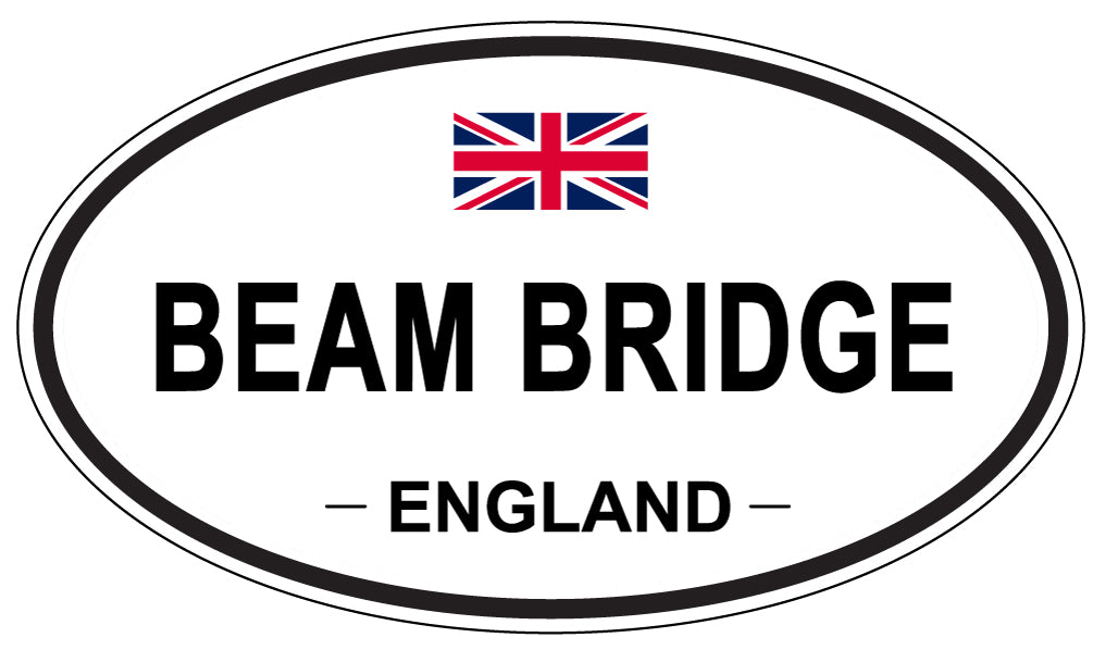 BEAM BRIDGE, England - Oval Magnet
