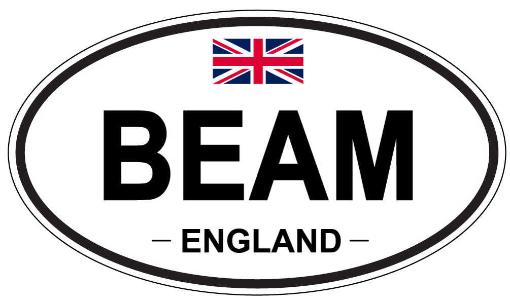 BEAM, ENGLAND - Oval Sticker