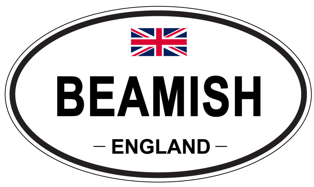 BEAMISH, ENGLAND - Oval Sticker