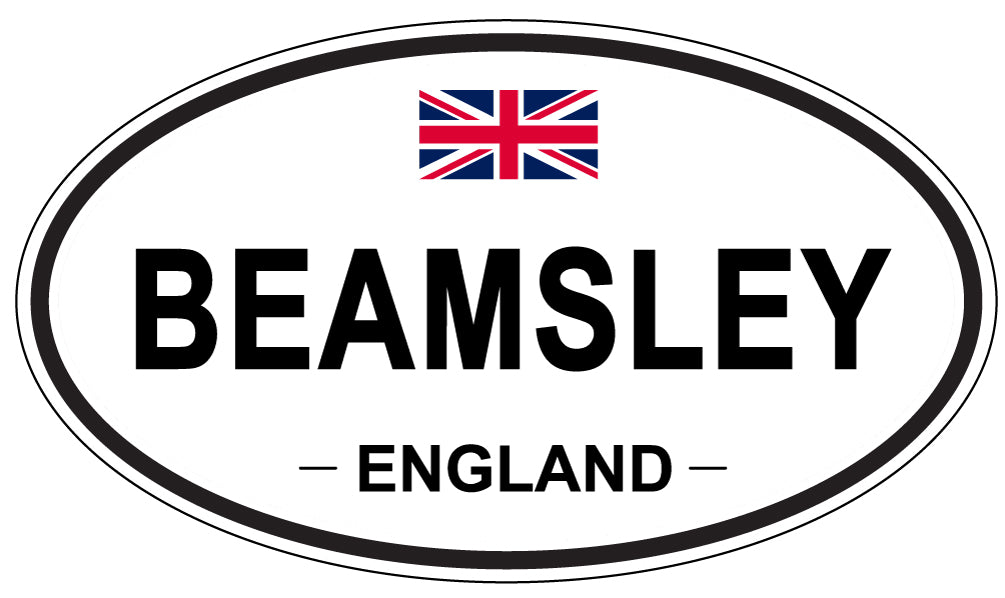BEAMSLEY, ENGLAND - Oval Sticker