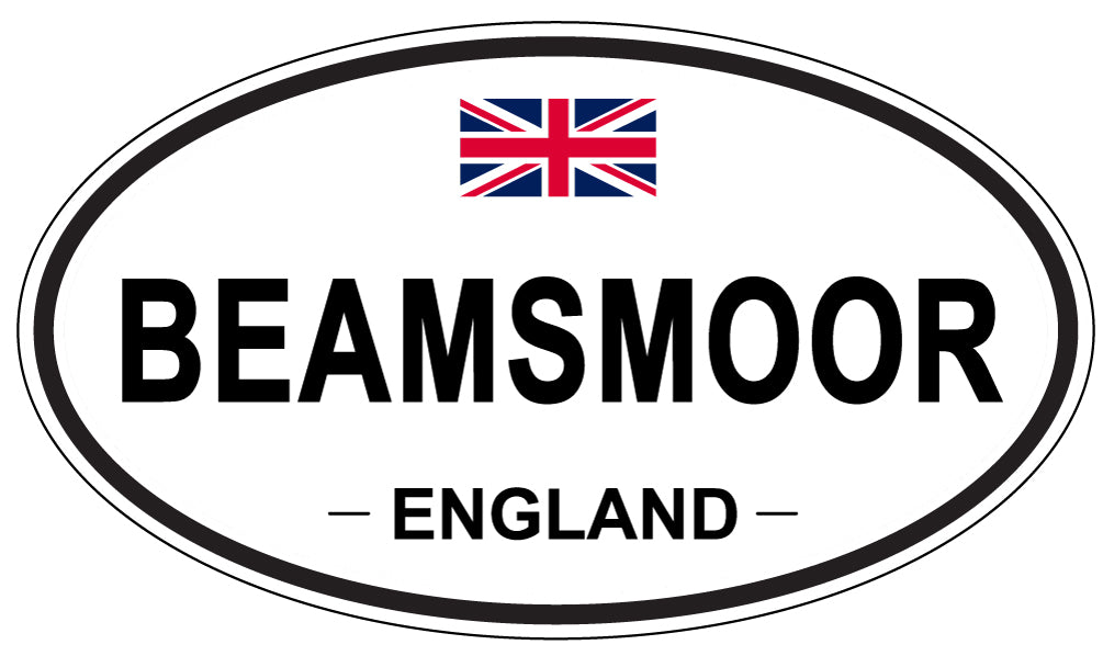 BEAMSMOOR, ENGLAND - Oval Sticker