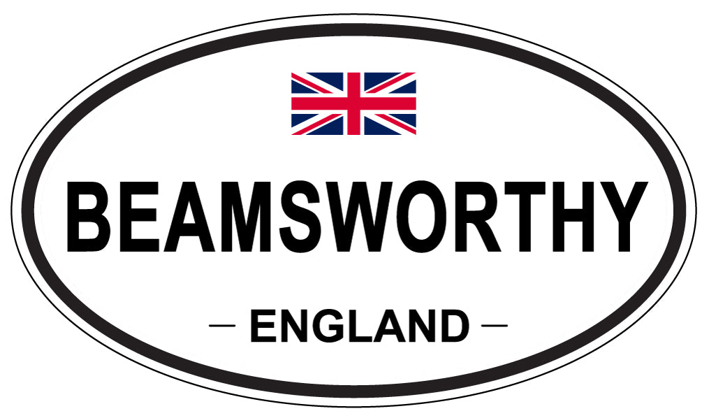 BEAMSWORTHY, ENGLAND - Oval Sticker
