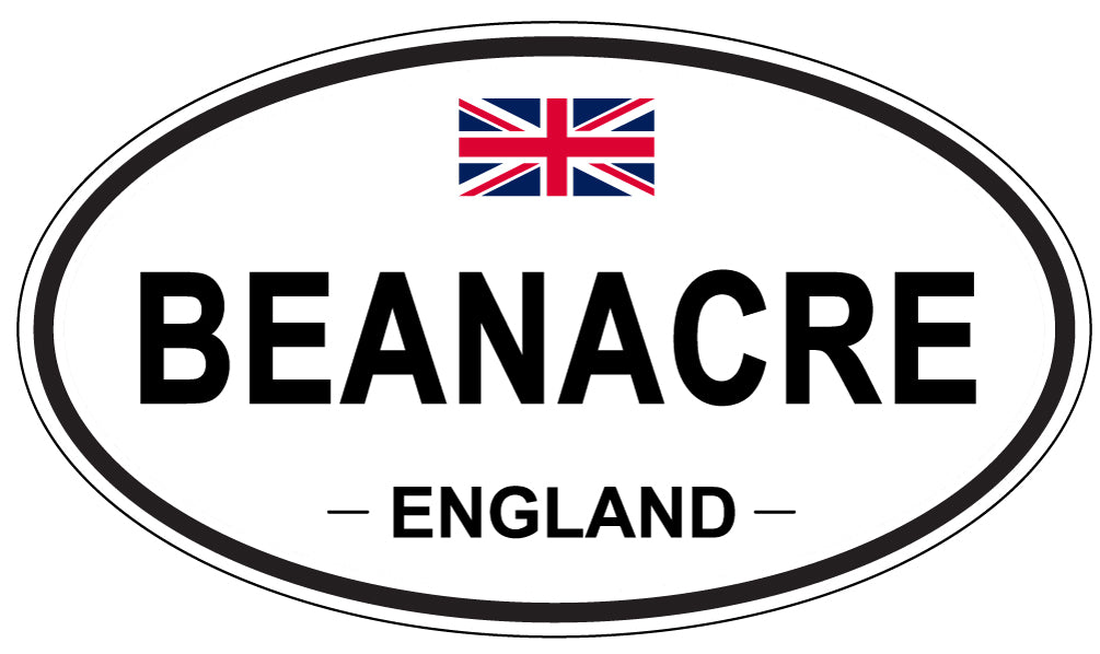 BEANACRE, ENGLAND - Oval Sticker