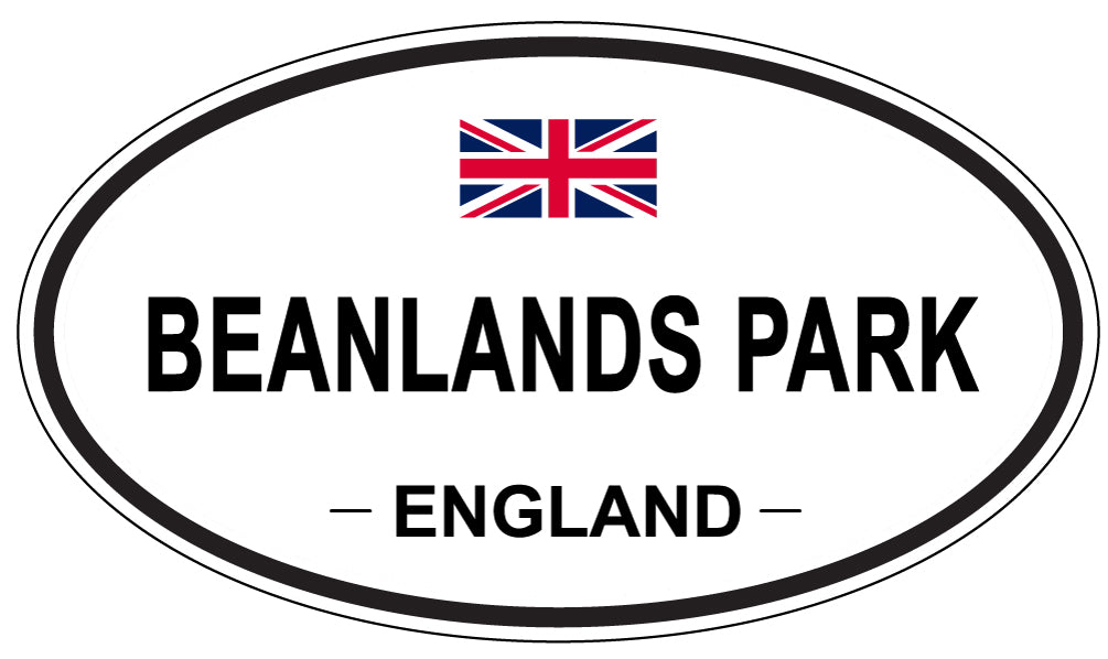 BEANLANDS PARK, ENGLAND - Oval Sticker
