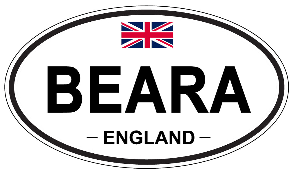 BEARA, ENGLAND - Oval Sticker