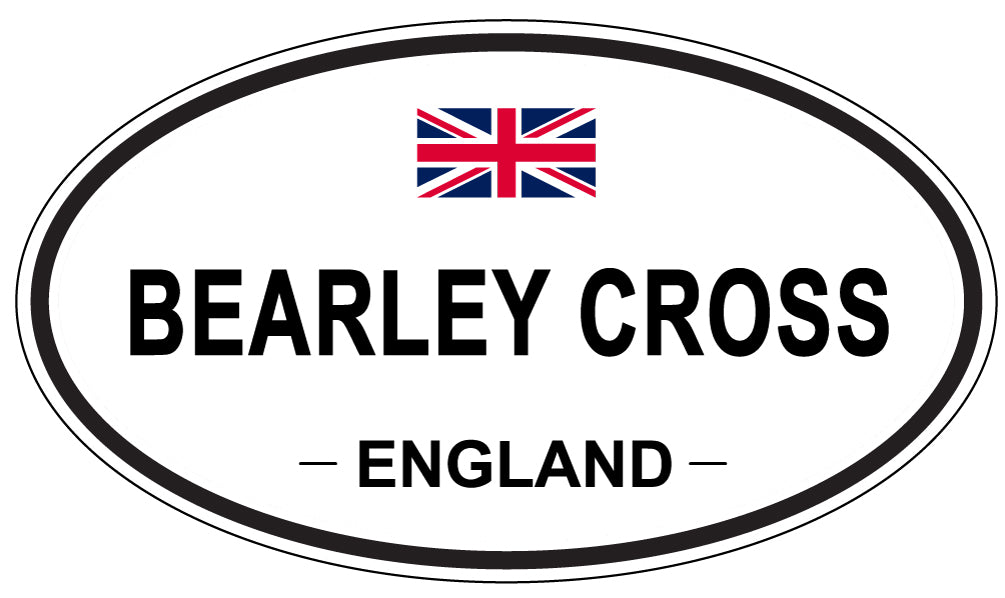 BEARLEY CROSS, England - Oval Magnet
