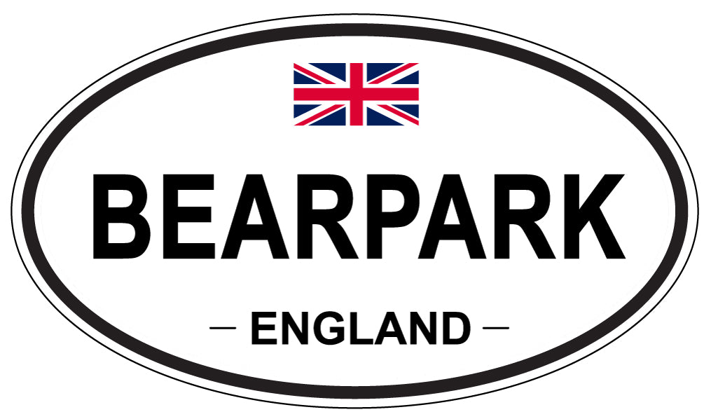 BEARPARK, England - Oval Magnet