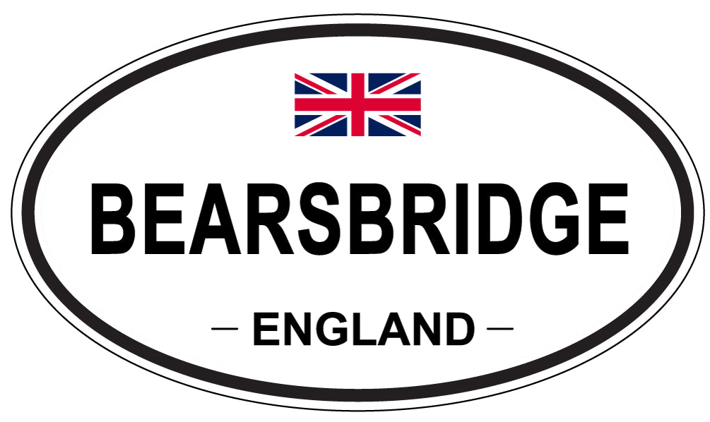 BEARSBRIDGE, ENGLAND - Oval Sticker