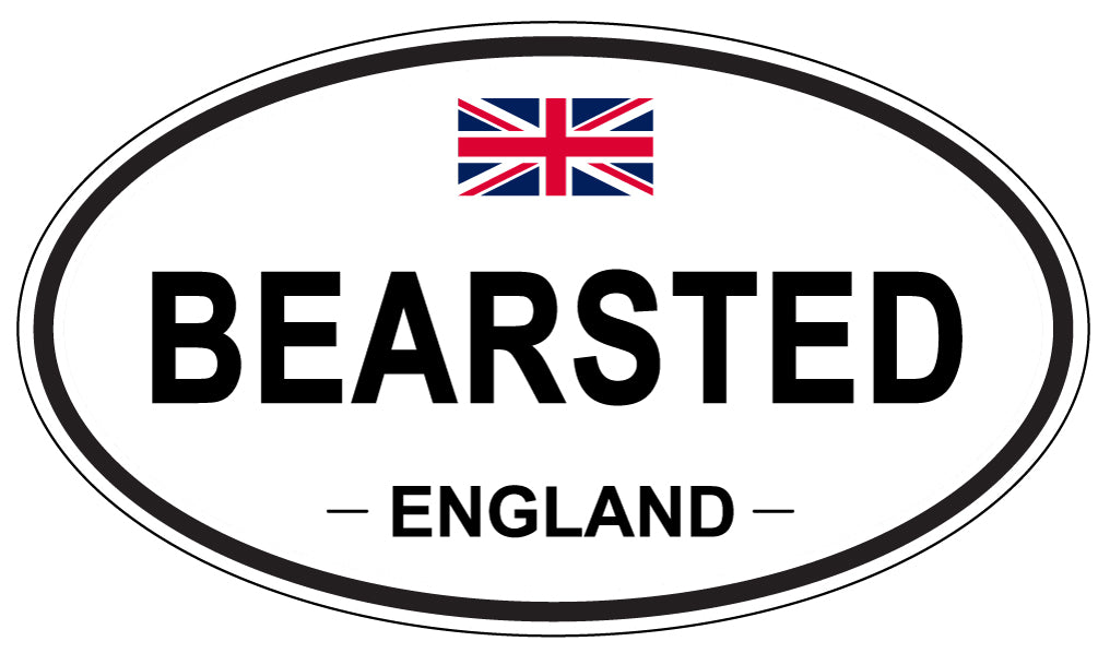 BEARSTED, ENGLAND - Oval Sticker