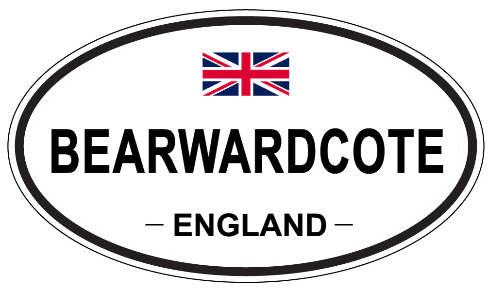BEARWARDCOTE, ENGLAND - Oval Sticker