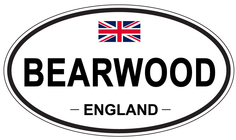 BEARWOOD, ENGLAND - Oval Sticker