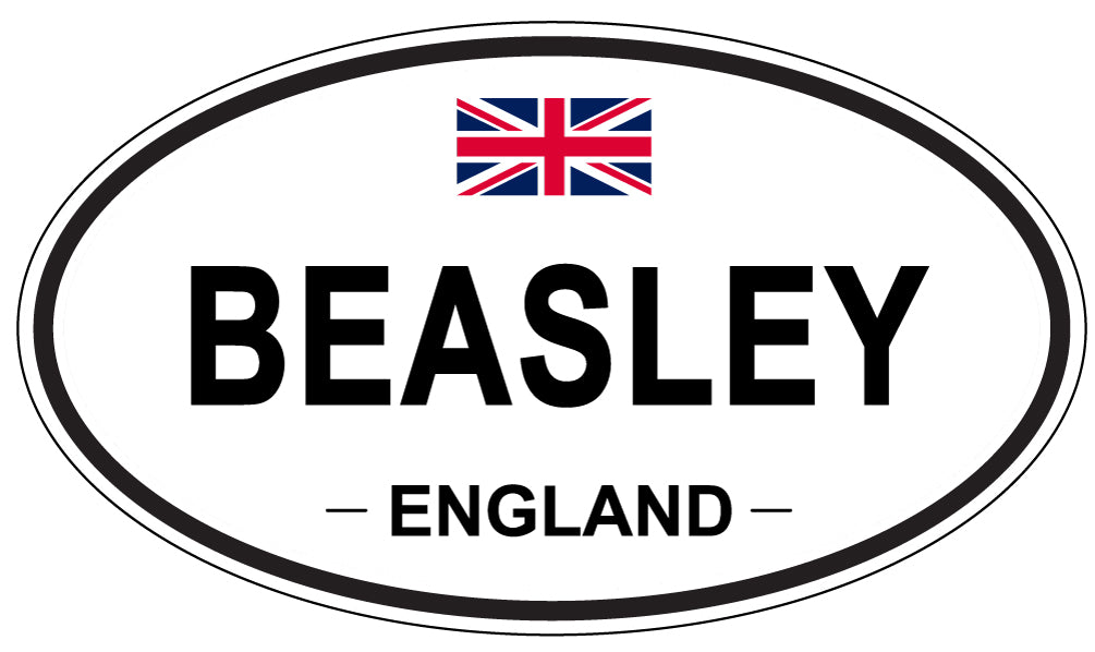 BEASLEY, ENGLAND - Oval Sticker