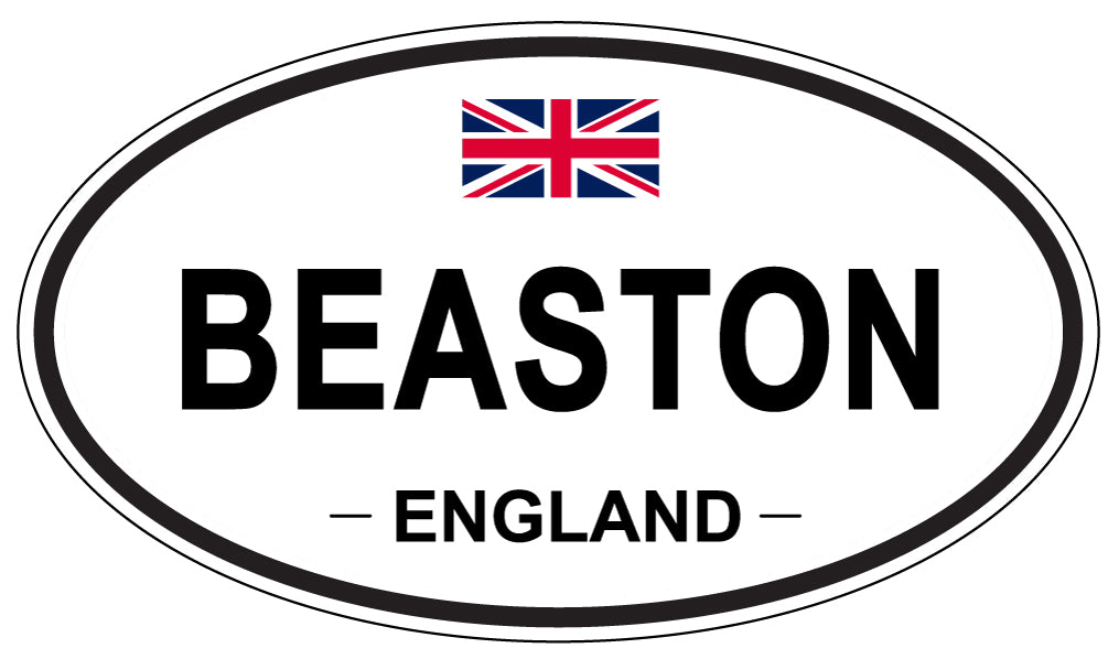 BEASTON, ENGLAND - Oval Sticker