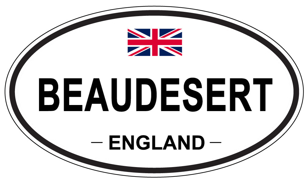 BEAUDESERT, ENGLAND - Oval Sticker