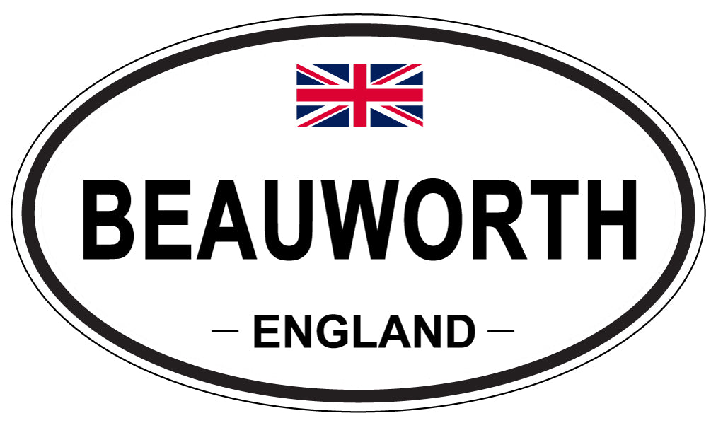 BEAUWORTH, ENGLAND - Oval Sticker