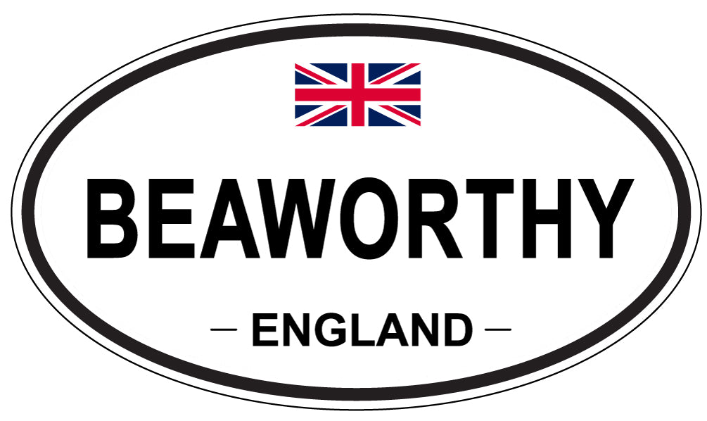 BEAWORTHY, ENGLAND - Oval Sticker