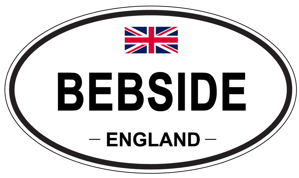 BEBSIDE, ENGLAND - Oval Sticker