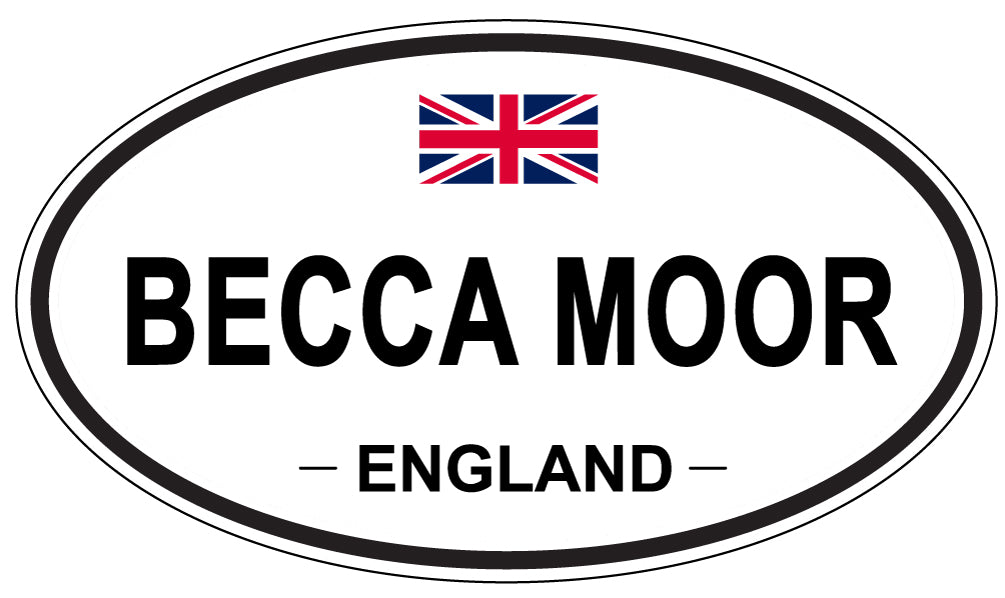 BECCA MOOR, ENGLAND - Oval Sticker