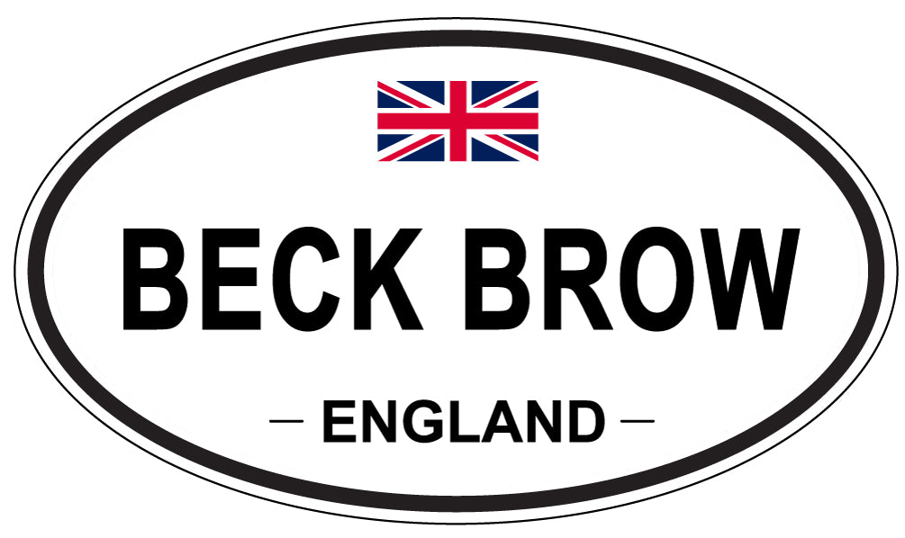 BECK BROW, ENGLAND - Oval Sticker