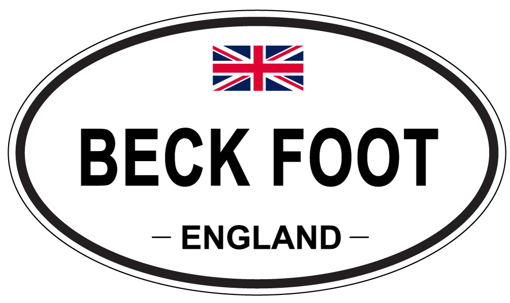 BECK FOOT, ENGLAND - Oval Sticker