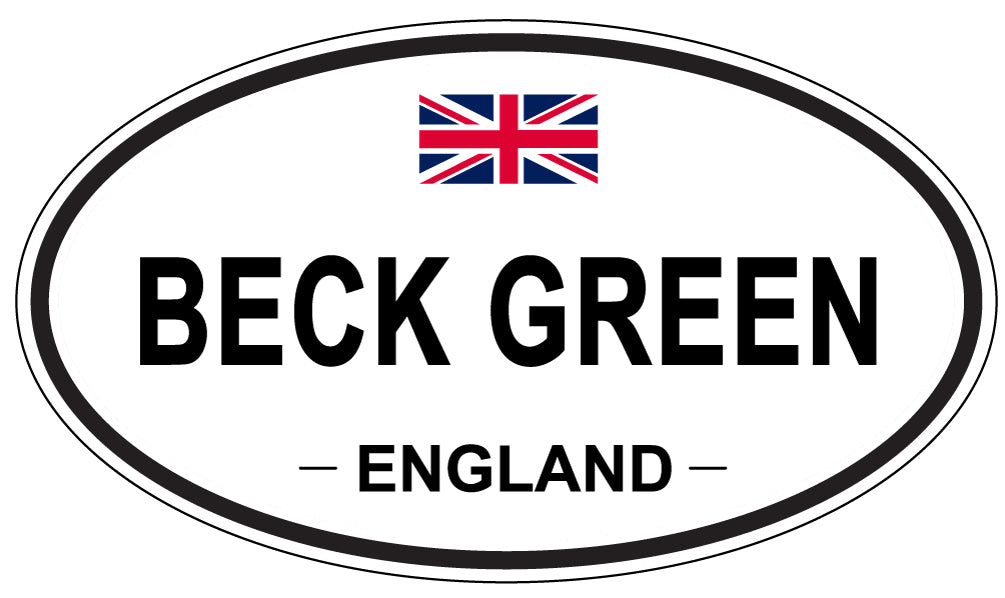 BECK GREEN, ENGLAND - Oval Sticker
