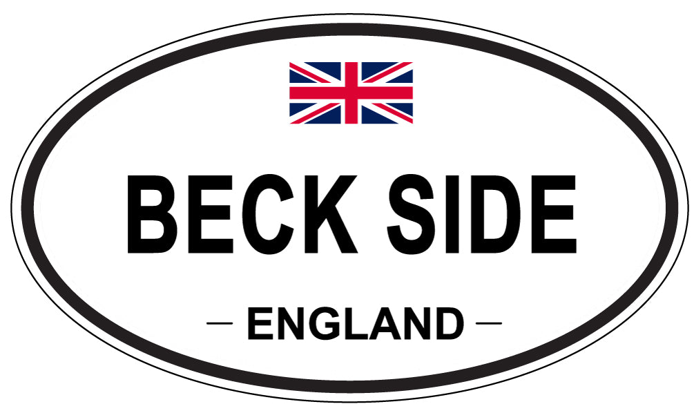 BECK SIDE, England - Oval Magnet