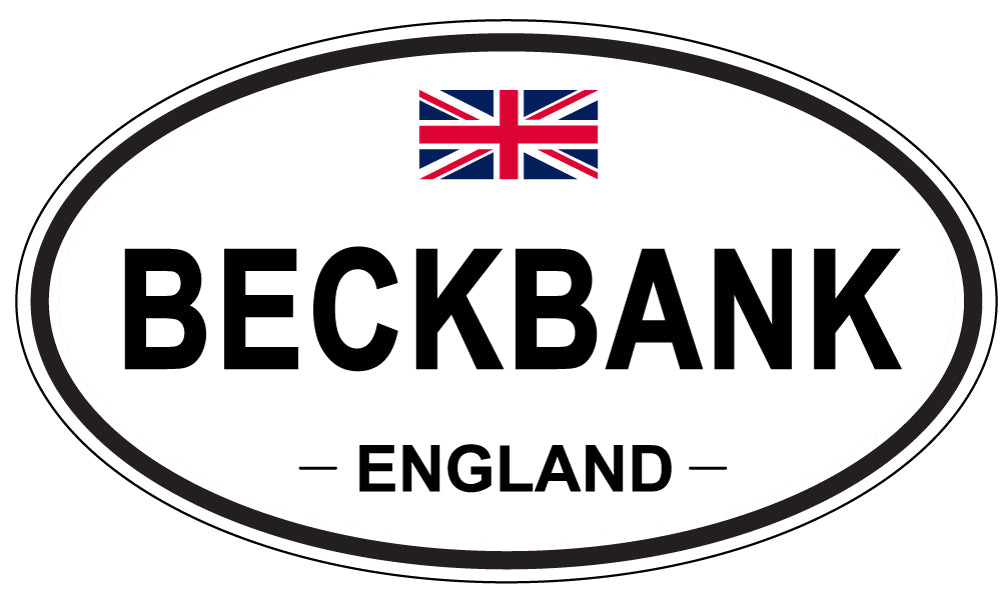 BECKBANK, ENGLAND - Oval Sticker
