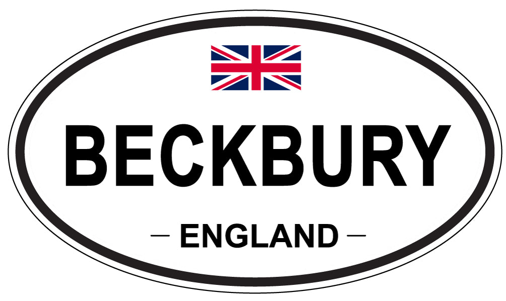BECKBURY, ENGLAND - Oval Sticker