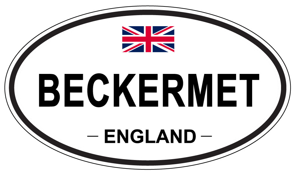 BECKERMET, ENGLAND - Oval Sticker