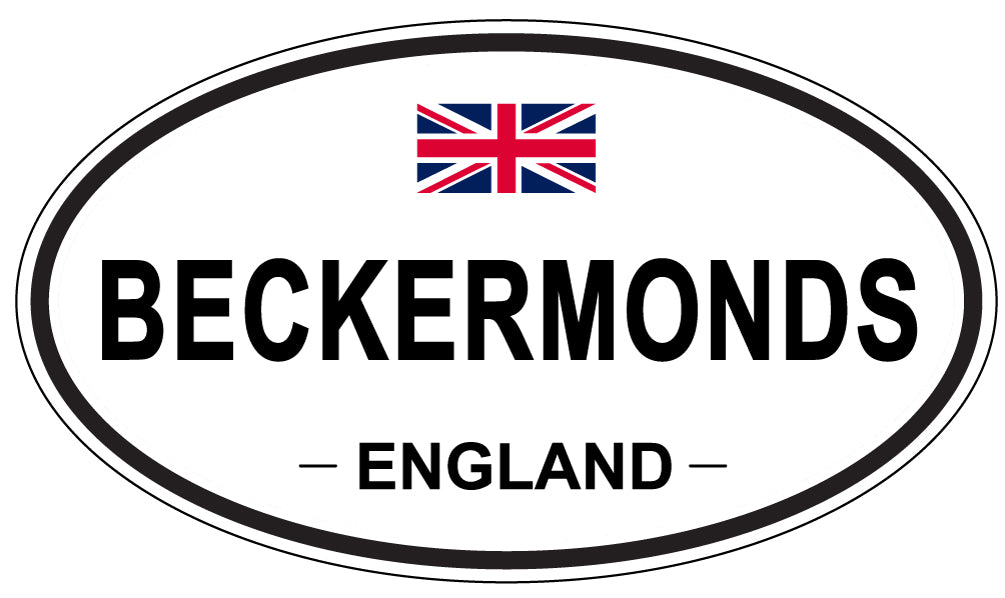 BECKERMONDS, ENGLAND - Oval Sticker