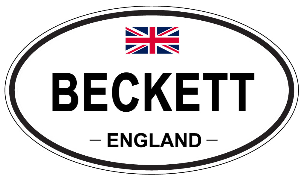 BECKETT, ENGLAND - Oval Sticker