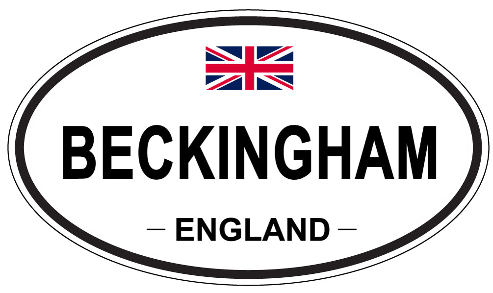 BECKINGHAM, ENGLAND - Oval Sticker