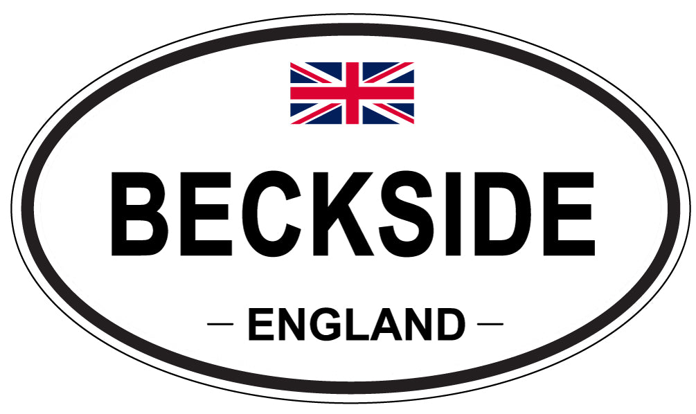 BECKSIDE, ENGLAND - Oval Sticker
