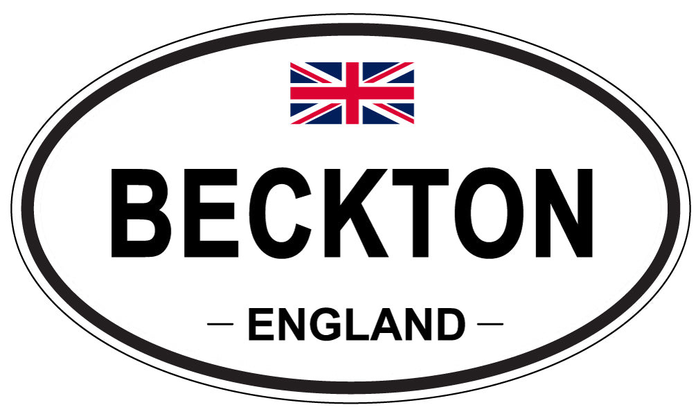 BECKTON, ENGLAND - Oval Sticker