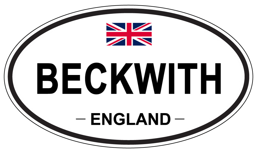 BECKWITH, ENGLAND - Oval Sticker