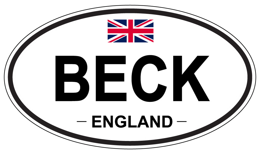 BECK, England - Oval Magnet