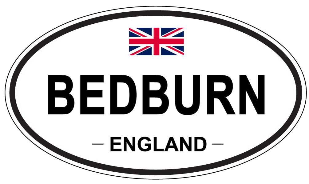 BEDBURN, ENGLAND - Oval Sticker