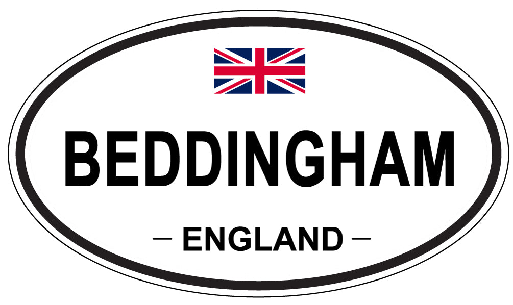 BEDDINGHAM, England - Oval Magnet