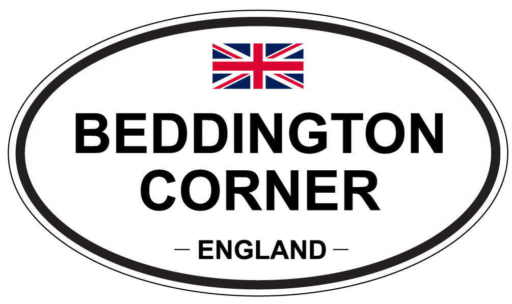 BEDDINGTON CORNER, ENGLAND - Oval Sticker