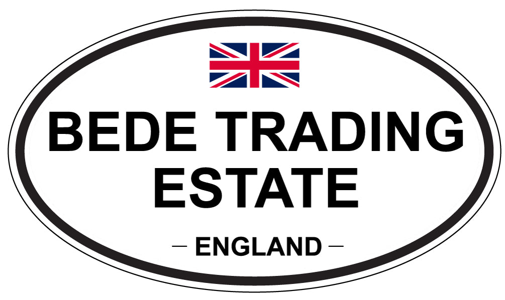 BEDE TRADING ESTATE, ENGLAND - Oval Sticker