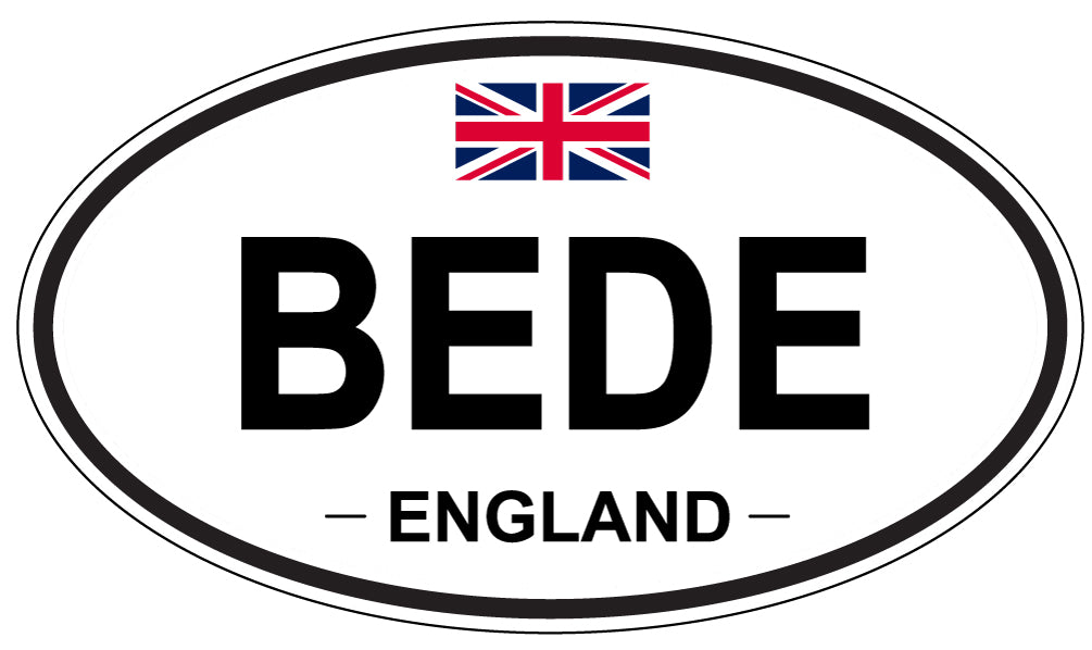 BEDE, ENGLAND - Oval Sticker