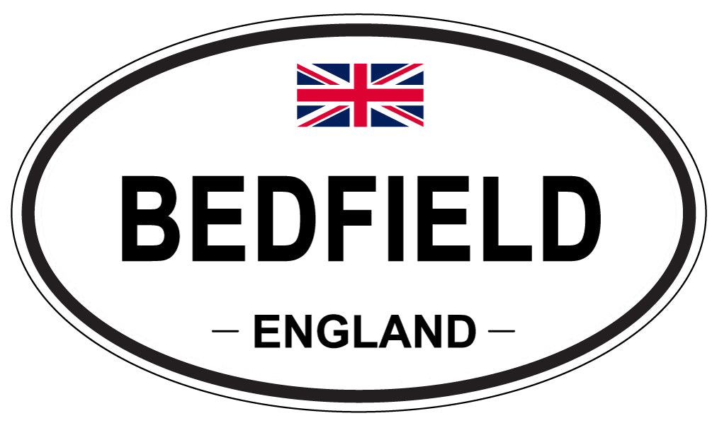 BEDFIELD, ENGLAND - Oval Sticker