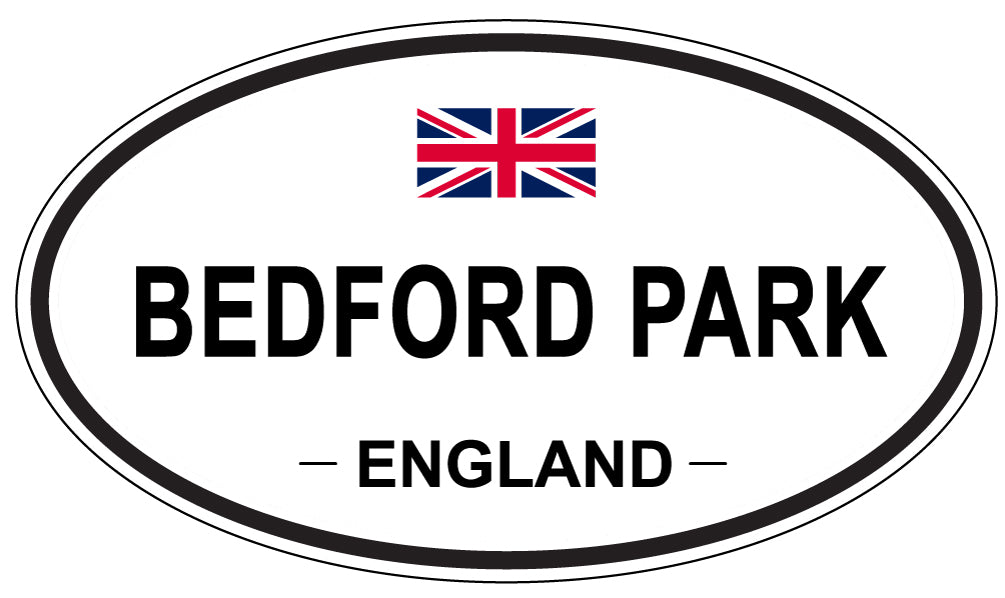 BEDFORD PARK, ENGLAND - Oval Sticker