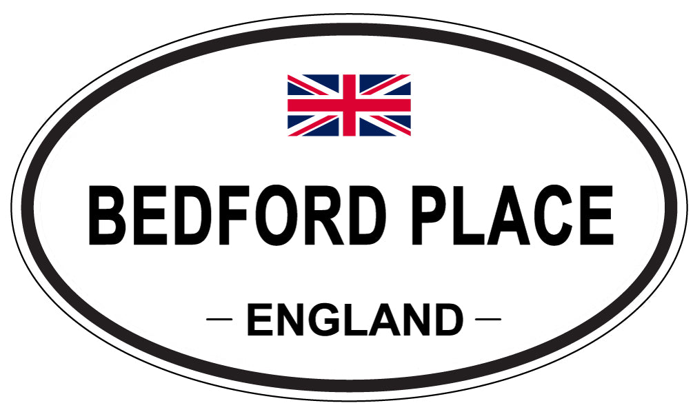 BEDFORD PLACE, England - Oval Magnet