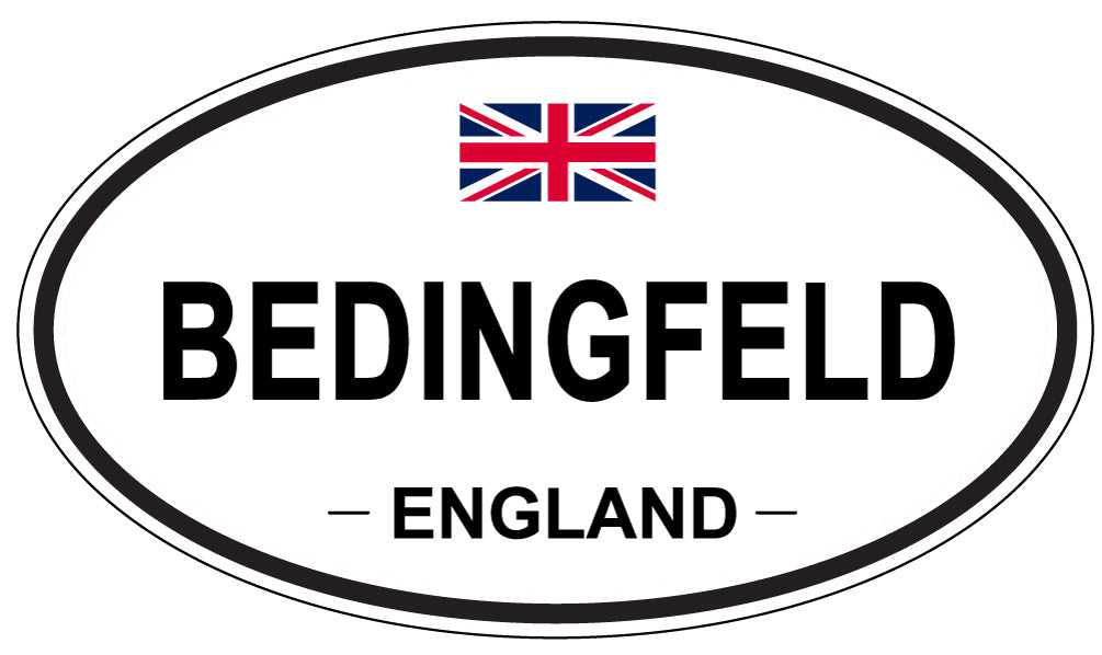 BEDINGFELD, England - Oval Magnet