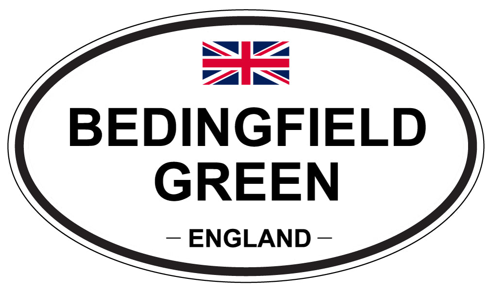 BEDINGFIELD GREEN, ENGLAND - Oval Sticker